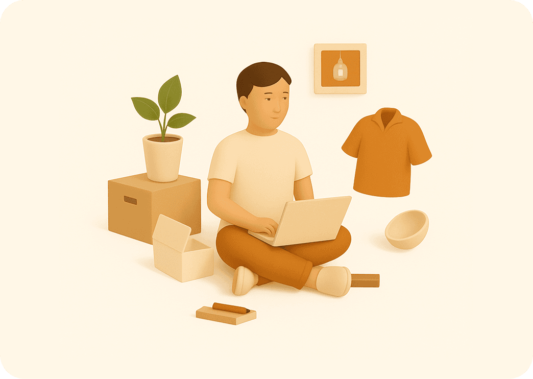 Illustration Tiroir utilisateur zen